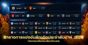 ตารางลีกเอิงประจำสัปดาห์