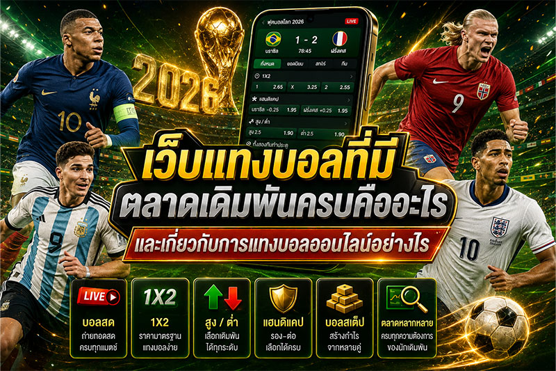 แทงบอลออนไลน์ตลาดครบ