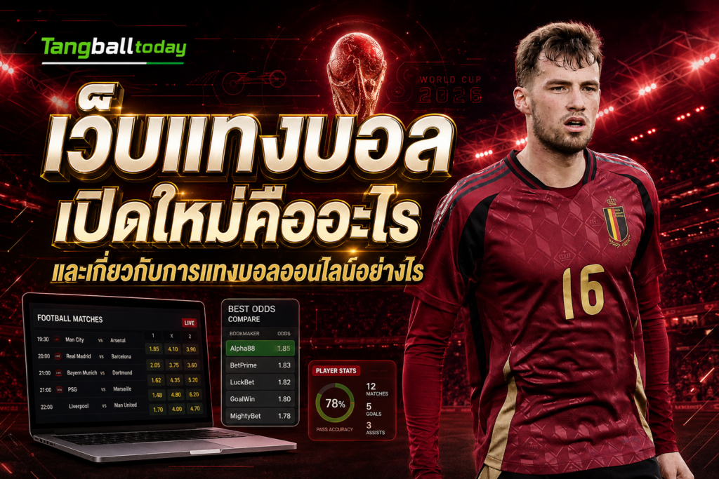 แทงบอลออนไลน์เว็บใหม่