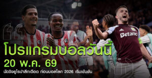 โปรแกรม-บอลวันนี้