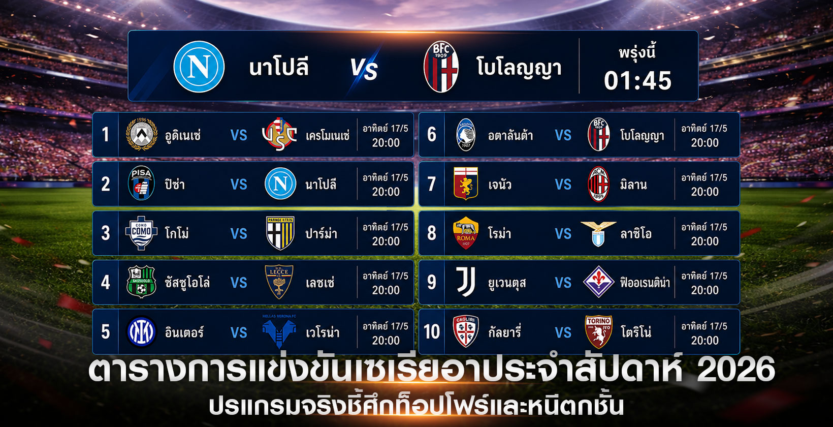 ตาราง-บอลเซเรียอา