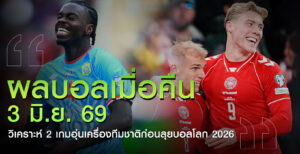 ผลบอลเมื่อคืน-ล่าสุด
