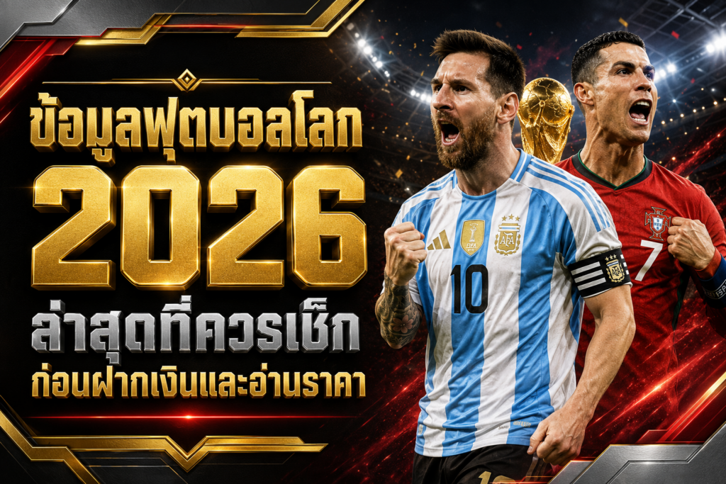 ข้อมูลฟุตบอลโลก2026ก่อนฝากถอนออโต้
