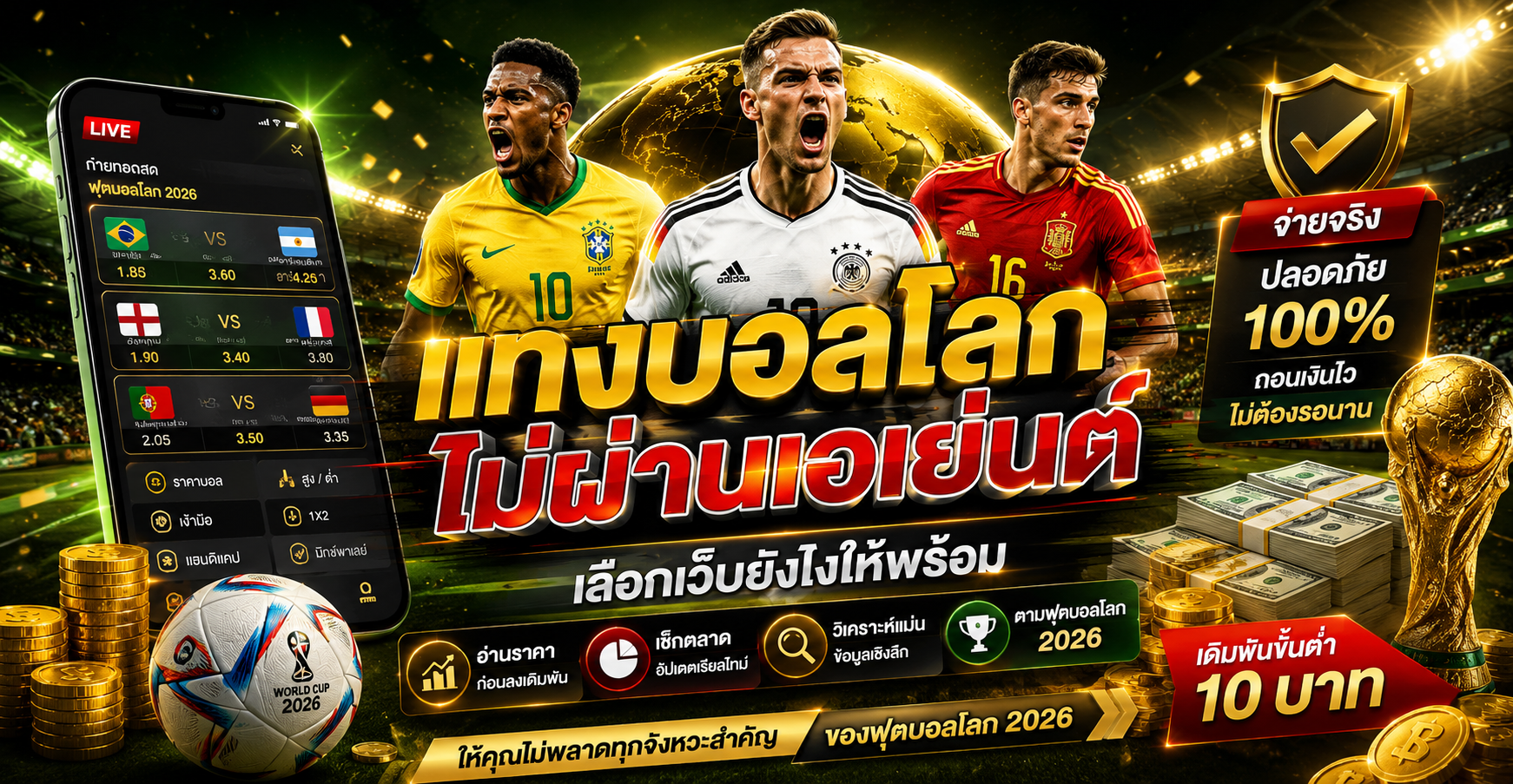 แทงบอลโลกไม่ผ่านเอเย่นต์