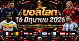 บอลโลก 16 มิถุนายน ราคาบอลก่อนแทงบอล